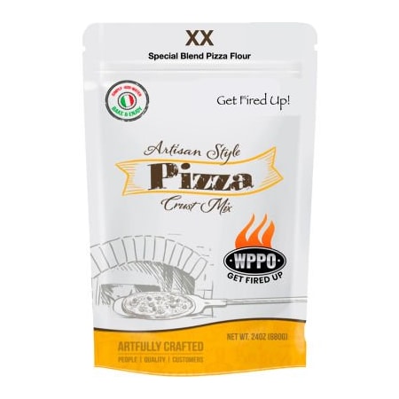 Wppo WPPO Pizza Crust Mix, Artisan Style, Ready in 20 minutes, 2 Yeast Packets WKM-XX2